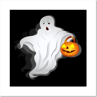 Ghost Pumpkin Posters and Art